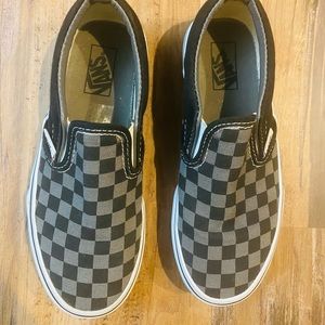 Boys Vans slip on shoes size 2 only worn a few times
